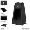 Wakeman Pop Up Pod - Privacy Shower Tent, Dressing Room or Portable Toilet Stall by Outdoors Black 75-CMP1087
